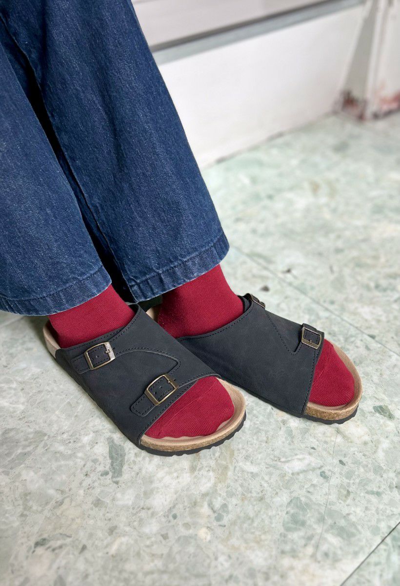 サンダル レディース ぺたんこ おしゃれ 黒 コンフォートサンダル カジュアル 疲れない つっかけ ブラック グレー 148 パレード Parade