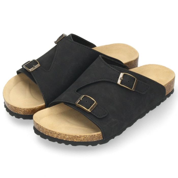 サンダル レディース ぺたんこ おしゃれ 黒 コンフォートサンダル カジュアル 疲れない つっかけ ブラック グレー 148 パレード Parade