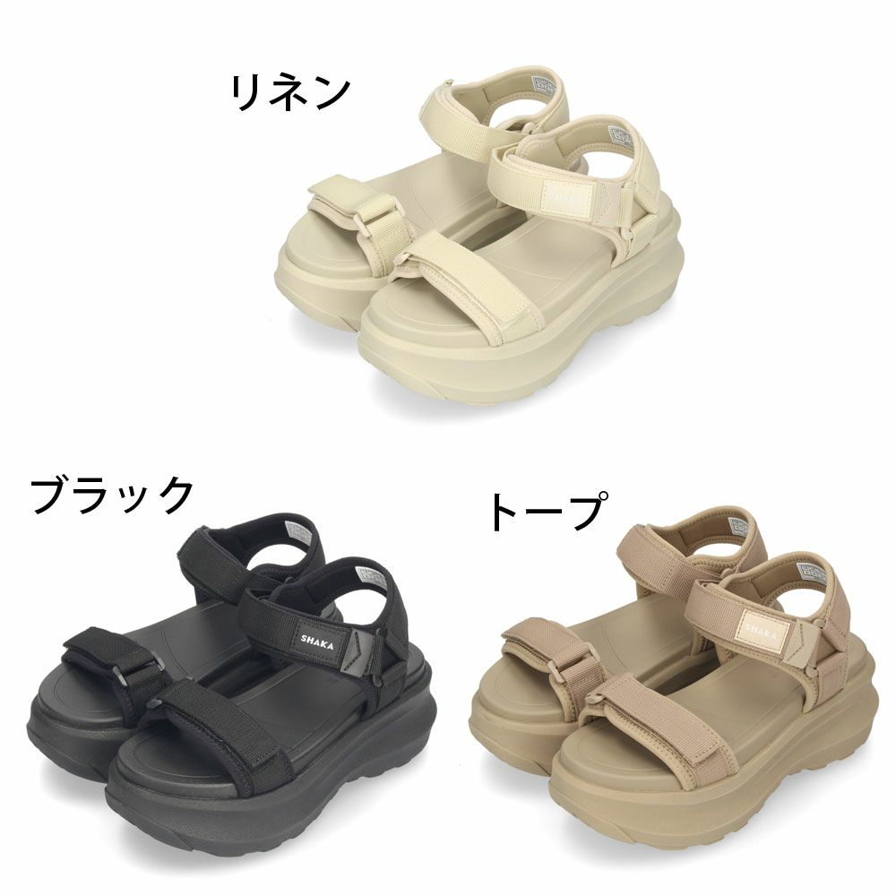 シャカ 厚底サンダル レディース SK-323 SHAKA ストラップ カジュアル スポーツ サンダル アウトドア スポサン おしゃれ