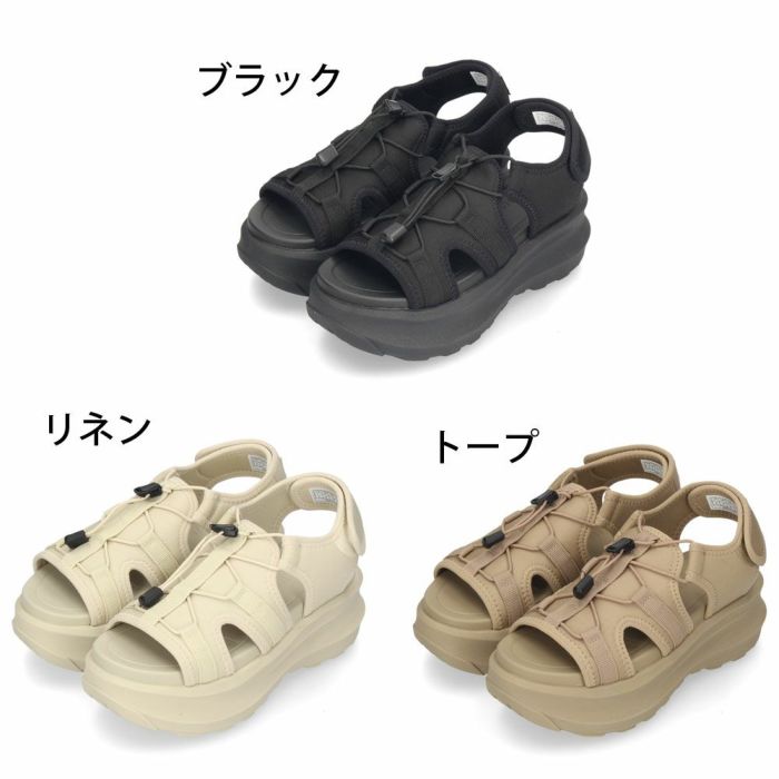 シャカ サンダル レディース 厚底 SHAKA SK-322 スポサン スポーティ カジュアル 厚底サンダル スニーカー コードサンダル ゴム紐 おしゃれ