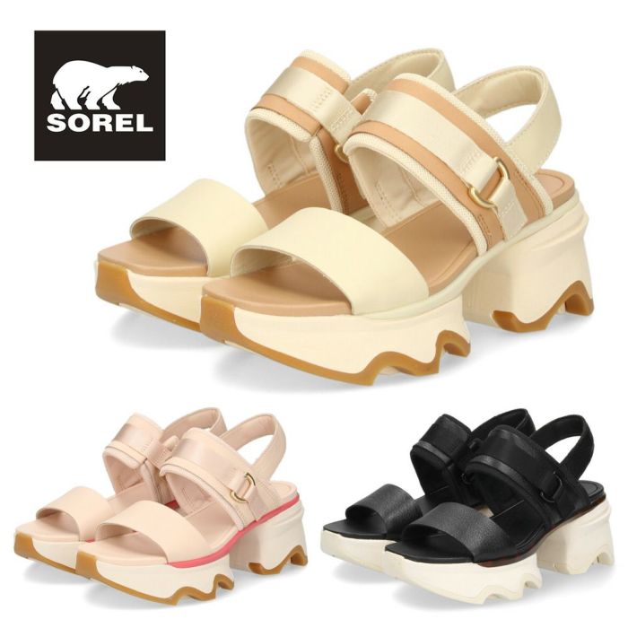 ソレル キネティックインパクト スリングバック ヒールサンダル NL4951 レディース サンダル 靴 SOREL KINETIC IMPACT SLINGBACK HEEL SANDAL 厚底サンダル 軽量