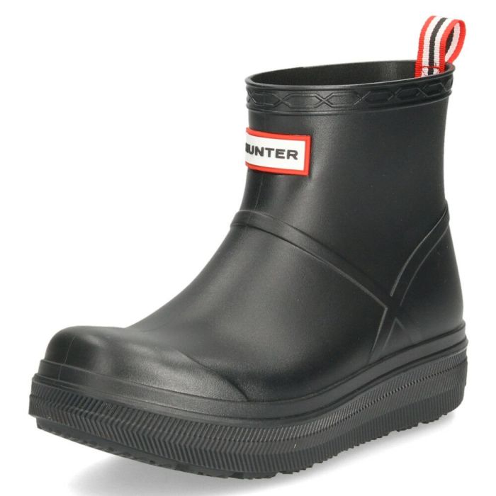 ハンター レインブーツ レディース メンズ ショートブーツ 黒 ユニセックス プレイ モールデット ブーツ UFS7105PVC ブラック 防水 HUNTER