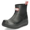 ハンター レインブーツ レディース メンズ ショートブーツ 黒 ユニセックス プレイ モールデット ブーツ UFS7105PVC ブラック 防水 HUNTER