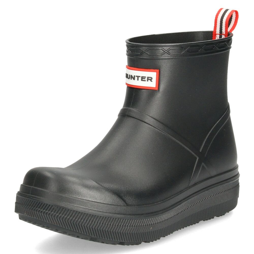 ハンター レインブーツ レディース メンズ ショートブーツ 黒 ユニセックス プレイ モールデット ブーツ UFS7105PVC ブラック 防水 HUNTER
