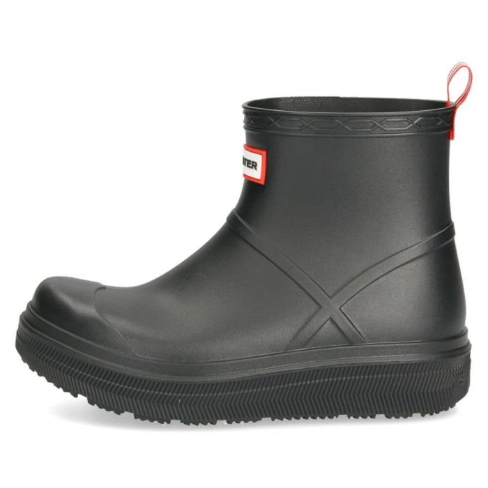 ハンター レインブーツ レディース メンズ ショートブーツ 黒 ユニセックス プレイ モールデット ブーツ UFS7105PVC ブラック 防水 HUNTER