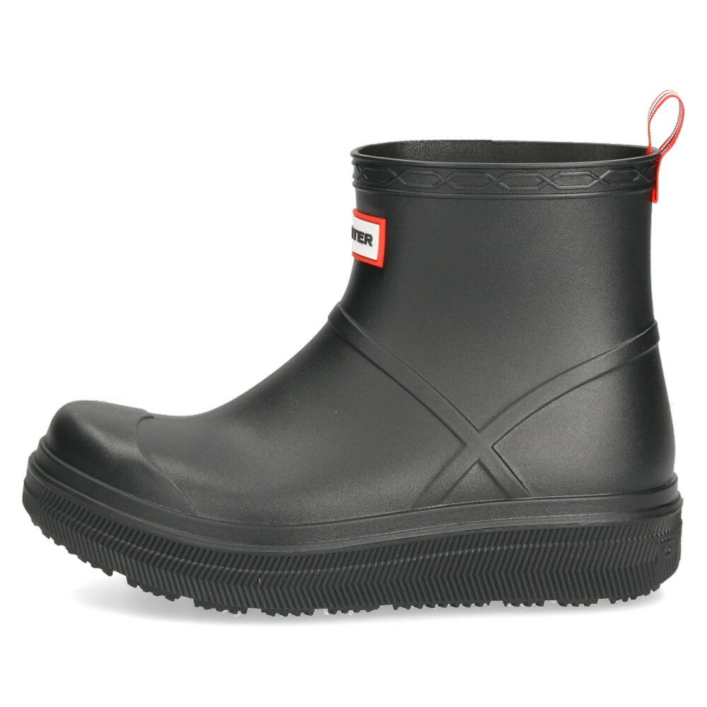 ハンター レインブーツ レディース メンズ ショートブーツ 黒 ユニセックス プレイ モールデット ブーツ UFS7105PVC ブラック 防水 HUNTER