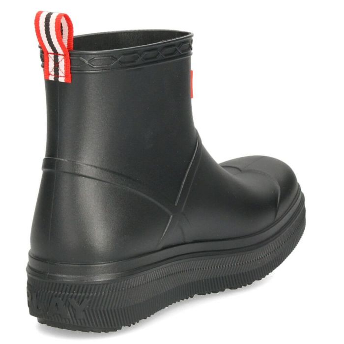 ハンター レインブーツ レディース メンズ ショートブーツ 黒 ユニセックス プレイ モールデット ブーツ UFS7105PVC ブラック 防水 HUNTER