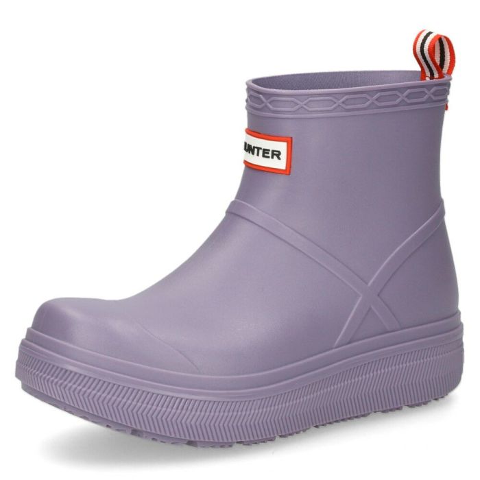 ハンター レインブーツ レディース メンズ ショートブーツ 黒 ユニセックス プレイ モールデット ブーツ UFS7105PVC ブラック 防水 HUNTER