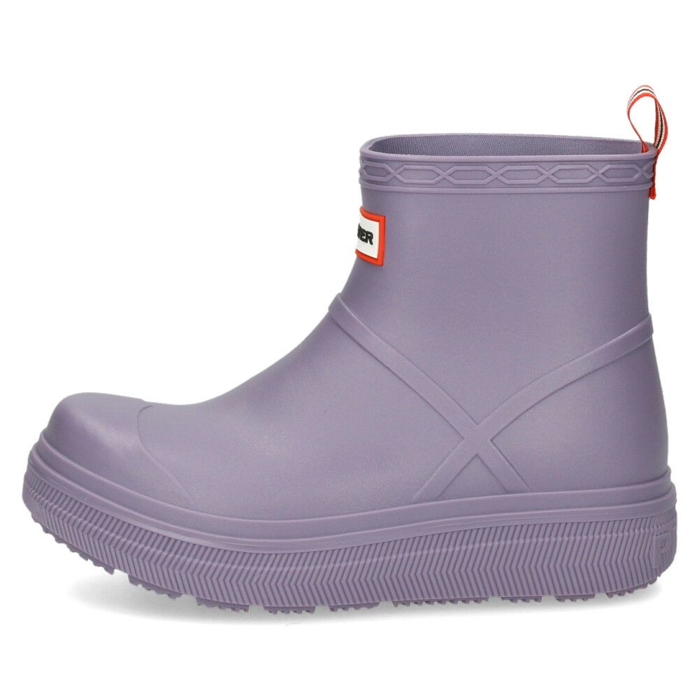 ハンター レインブーツ レディース メンズ ショートブーツ 黒 ユニセックス プレイ モールデット ブーツ UFS7105PVC ブラック 防水 HUNTER