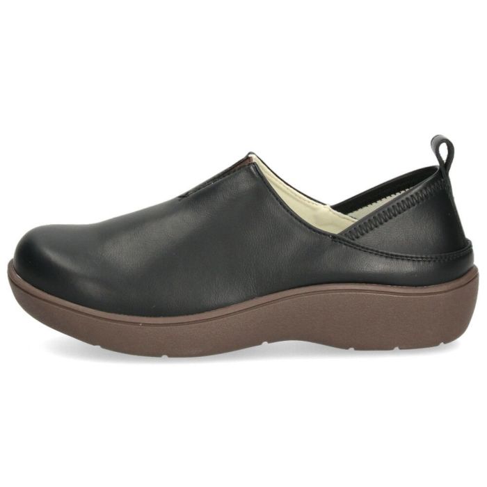 スリッポン レディース シューズ かかとが踏める 2WAY 防滑 靴 幅広 3E ブラック 黒 アイボリー ブラウン Parade パレード 51303