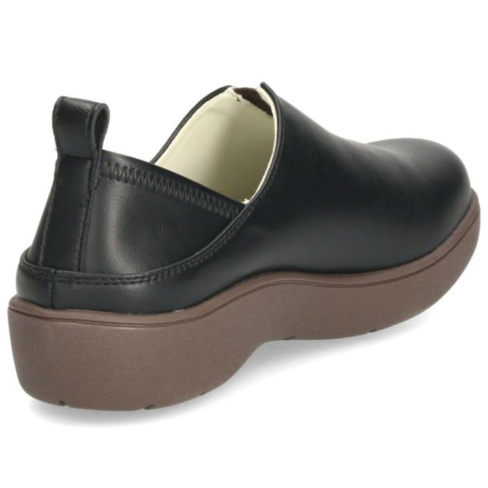 スリッポン レディース シューズ かかとが踏める 2WAY 防滑 靴 幅広 3E ブラック 黒 アイボリー ブラウン Parade パレード 51303