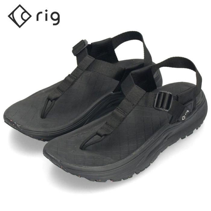 リグ リカバリーサンダル メンズ サンダル ブラック 黒 リカバリー シューズ コンフォート スポーツサンダル rig footwear mguu2.0 ムグー RG0024