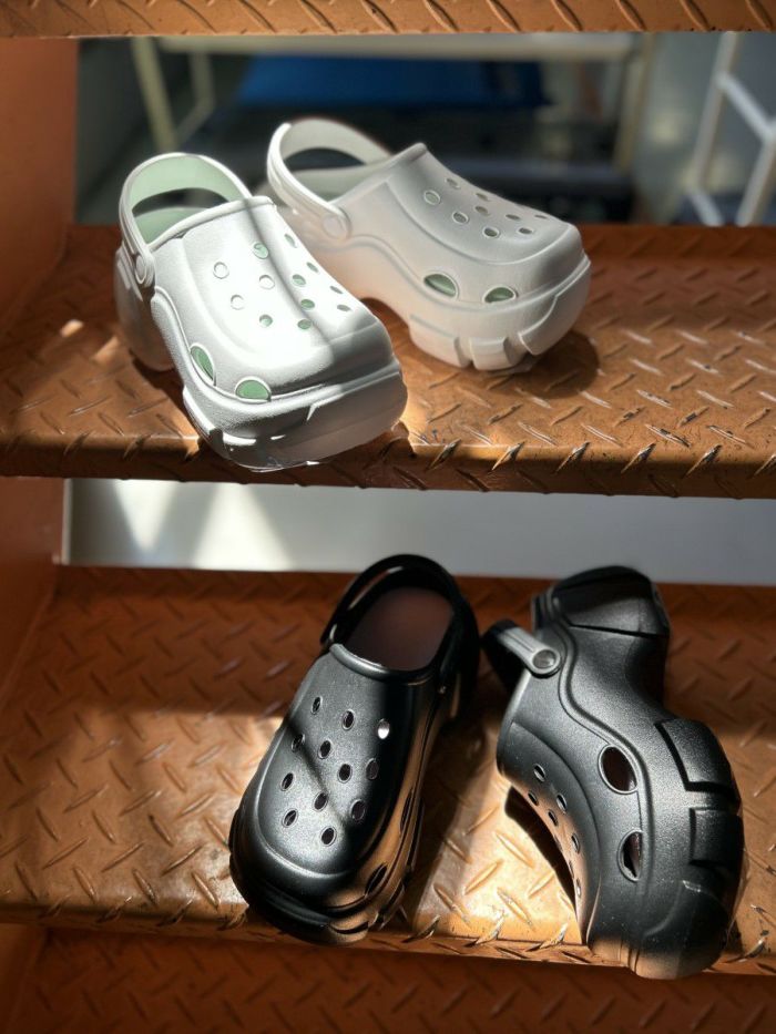 サンダル レディース おしゃれ 厚底 ヒール 黒 白 クロッグサンダル ブラック ホワイト チャンキーソール 51503 パレード Parade