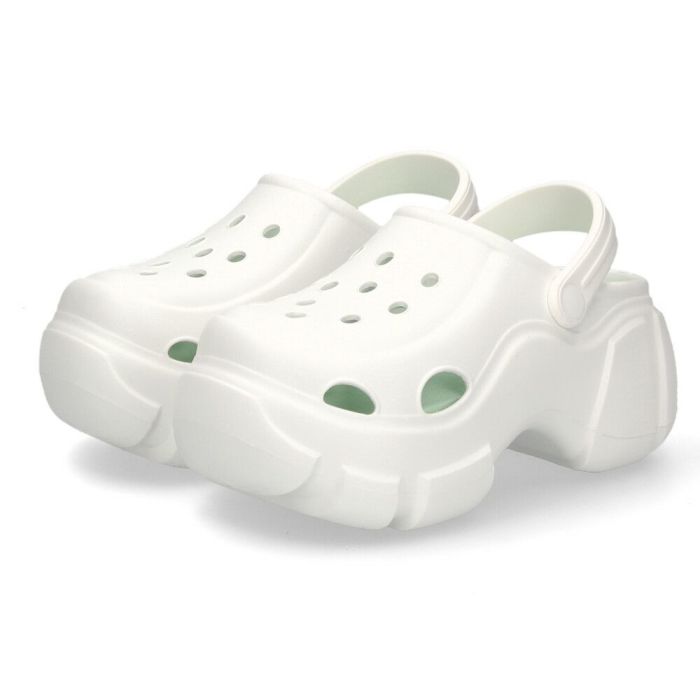 サンダル レディース おしゃれ 厚底 ヒール 黒 白 クロッグサンダル ブラック ホワイト チャンキーソール 51503 パレード Parade