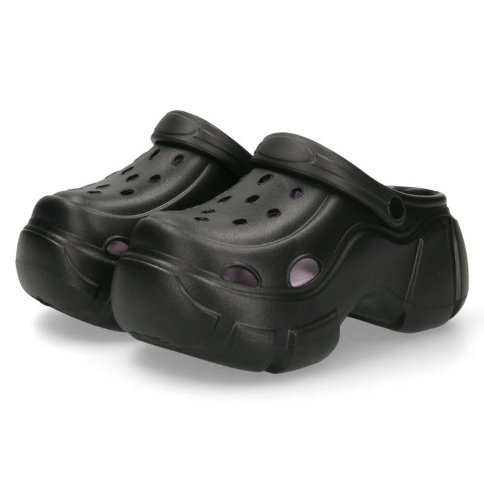 サンダル レディース おしゃれ 厚底 ヒール 黒 白 クロッグサンダル ブラック ホワイト チャンキーソール 51503 パレード Parade