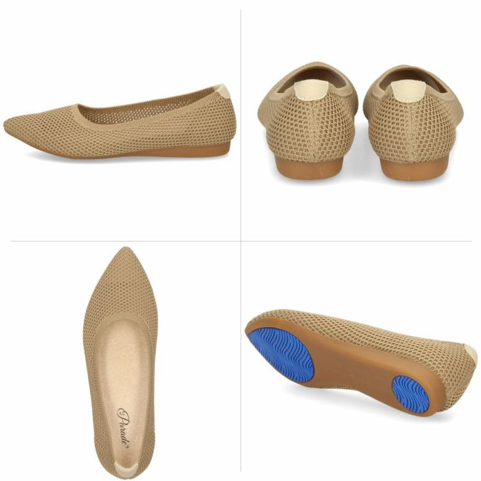 パンプス ローヒール おしゃれ メッシュ フラットパンプス 黒 ブラック ネイビー ベージュ ピンク レディース 靴 履きやすい 軽量 シューズ パレード P3 Parade