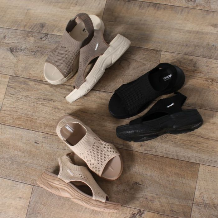 モズ サンダル レディース 厚底 51101 moz スポーツ カジュアル カバードサンダル 疲れにくい スポーティー スポサン メッシュ