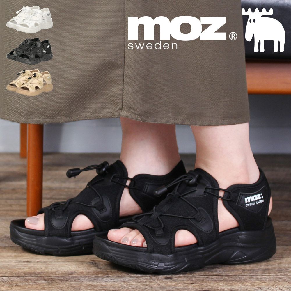 モズ サンダル レディース 厚底 51102 moz カジュアル スポーツ カバード コードサンダル ゴム紐 おしゃれ 疲れにくい スポサン