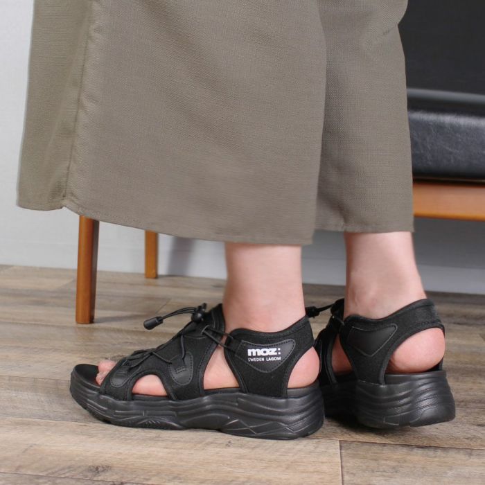 モズ サンダル レディース 厚底 51102 moz カジュアル スポーツ カバード コードサンダル ゴム紐 おしゃれ 疲れにくい スポサン