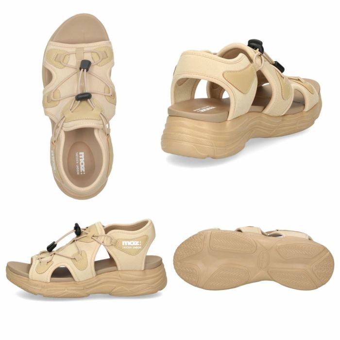 モズ サンダル レディース 厚底 51102 moz カジュアル スポーツ カバード コードサンダル ゴム紐 おしゃれ 疲れにくい スポサン