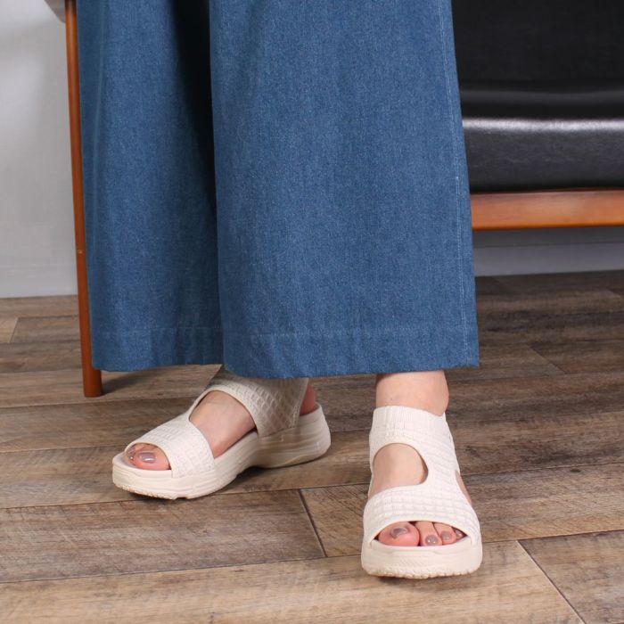 モズ サンダル レディース 厚底 51103 moz カジュアル カバードサンダル 疲れにくい スポーティー スポサン ワッフルニット 痛くなりにくい シンプル