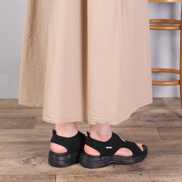 モズ サンダル レディース 厚底 51103 moz カジュアル カバードサンダル 疲れにくい スポーティー スポサン ワッフルニット 痛くなりにくい シンプル