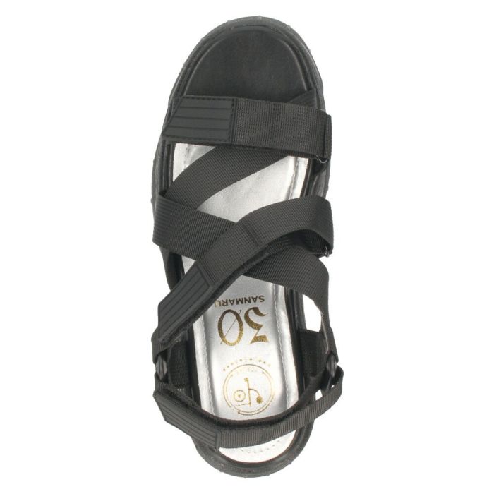 ヨースケ 厚底サンダル レディース ストラップ スポーツサンダル ブラック アイボリー 黒 白 ハイソール YOSUKE 2601178