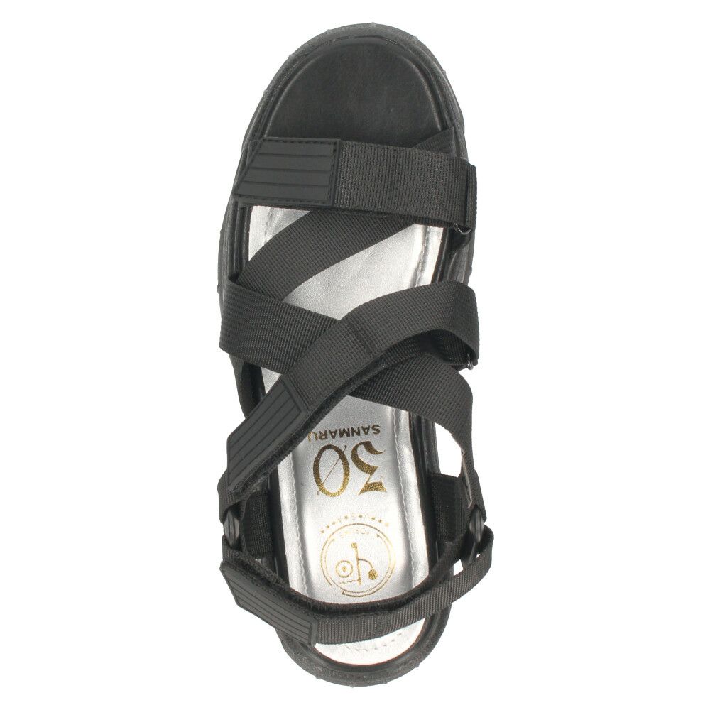 ヨースケ 厚底サンダル レディース ストラップ スポーツサンダル ブラック アイボリー 黒 白 ハイソール YOSUKE 2601178