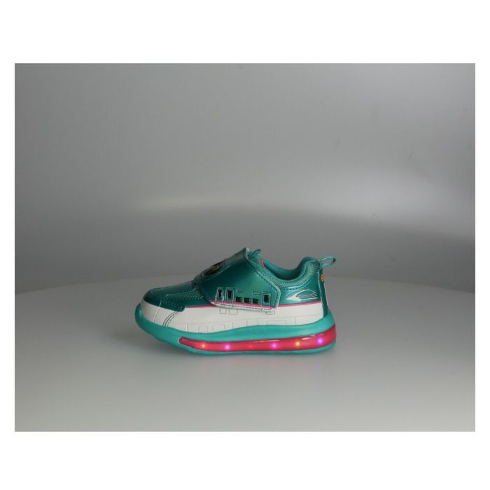 光る靴 プラレール スニーカー キッズ 新幹線 電車 ドクターイエロー はやぶさ 子供靴 ベルクロ 軽量 フラッシュシューズ PLARAIL 16312 16313 16314