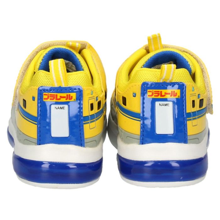 光る靴 プラレール スニーカー キッズ 新幹線 電車 ドクターイエロー はやぶさ 子供靴 ベルクロ 軽量 フラッシュシューズ PLARAIL 16312 16313 16314