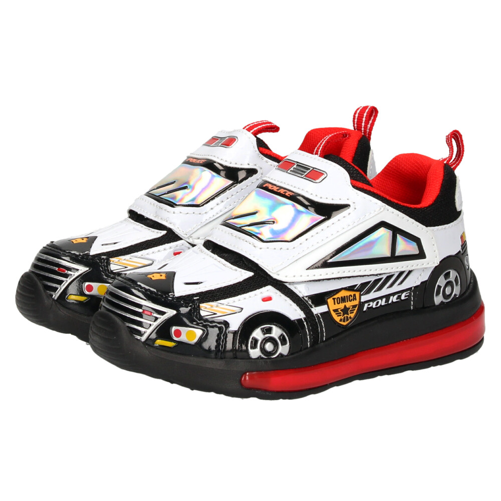 光る靴 プラレール スニーカー キッズ 新幹線 電車 ドクターイエロー はやぶさ 子供靴 ベルクロ 軽量 フラッシュシューズ PLARAIL 16312 16313 16314