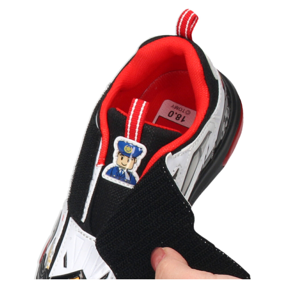 光る靴 プラレール スニーカー キッズ 新幹線 電車 ドクターイエロー はやぶさ 子供靴 ベルクロ 軽量 フラッシュシューズ PLARAIL 16312 16313 16314