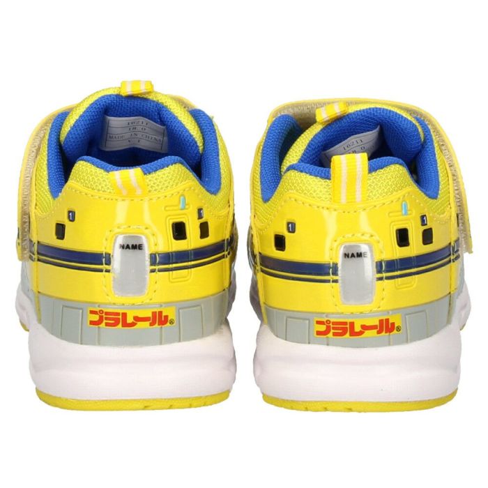 プラレール スニーカー キッズ シューズ 新幹線 電車 子供靴 ドクターイエロー はやぶさ かがやき こまち マジックテープ ベルクロ 軽量 PLARAIL 16211 16210 16257 16258 16097 16096 16077 16129