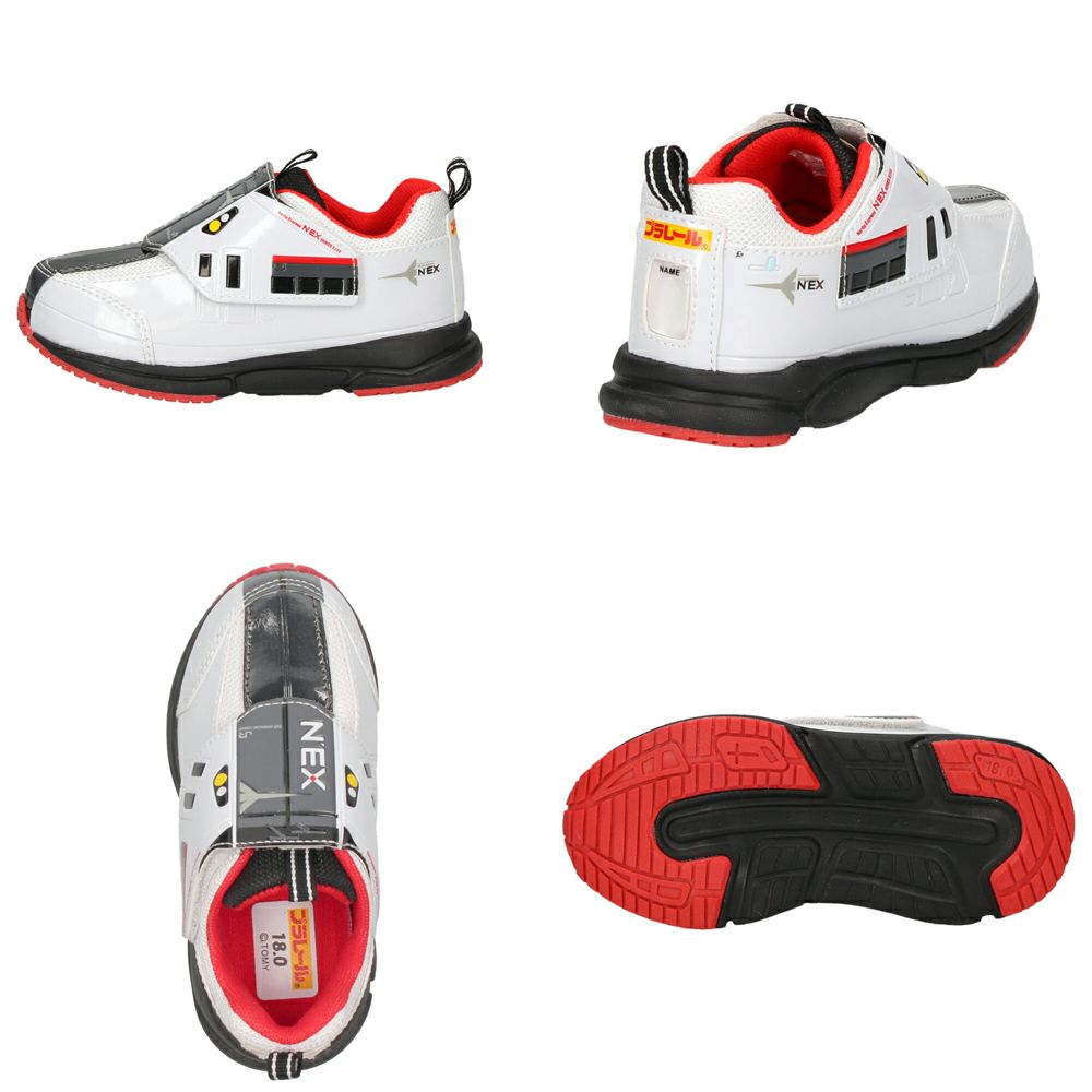 プラレール スニーカー キッズ シューズ 新幹線 電車 子供靴 ドクターイエロー はやぶさ かがやき こまち マジックテープ ベルクロ 軽量 PLARAIL 16211 16210 16257 16258 16097 16096 16077 16129