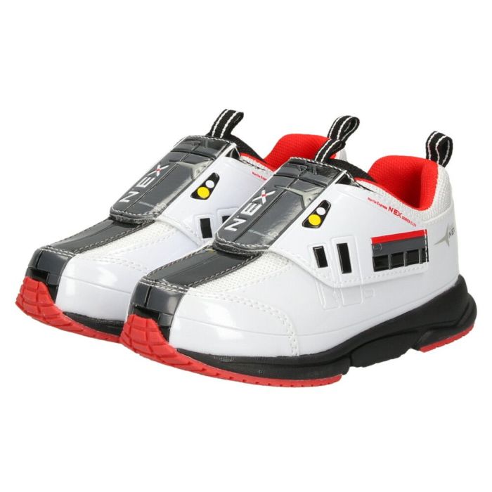 プラレール スニーカー キッズ シューズ 新幹線 電車 子供靴 ドクターイエロー はやぶさ かがやき こまち マジックテープ ベルクロ 軽量 PLARAIL 16211 16210 16257 16258 16097 16096 16077 16129