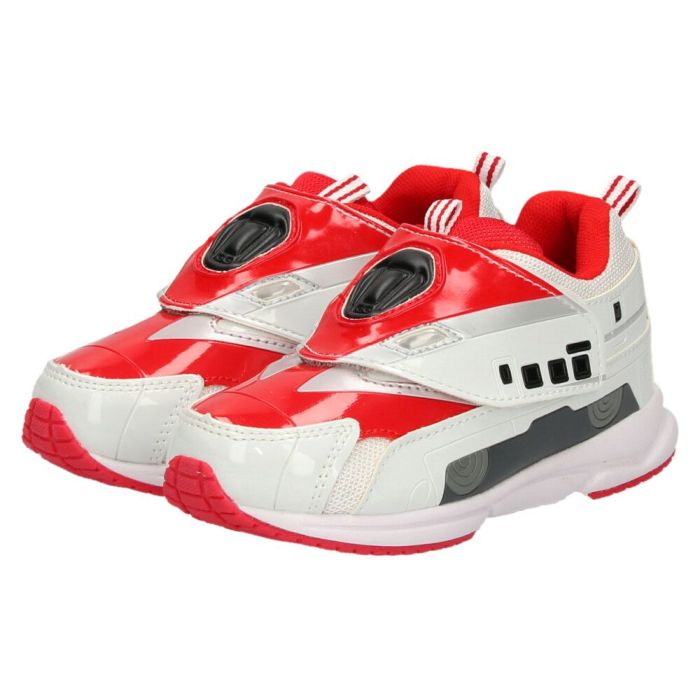 プラレール スニーカー キッズ シューズ 新幹線 電車 子供靴 ドクターイエロー はやぶさ かがやき こまち マジックテープ ベルクロ 軽量 PLARAIL 16211 16210 16257 16258 16097 16096 16077 16129