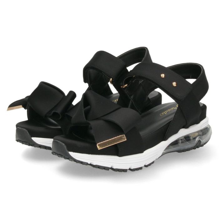 サンダル レディース 靴 スポーツサンダル 厚底 エアクッション ストラップ スポサン リボンデザイン 歩きやすい パレード 1083WK Parade