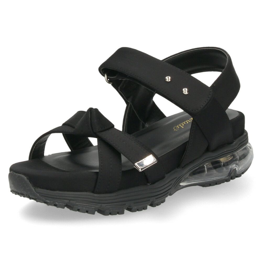 サンダル レディース 靴 スポーツサンダル 厚底 エアクッション ストラップ スポサン リボンデザイン 歩きやすい パレード 1498WK Parade