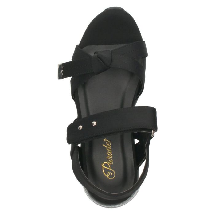 サンダル レディース 靴 スポーツサンダル 厚底 エアクッション ストラップ スポサン リボンデザイン 歩きやすい パレード 1498WK Parade