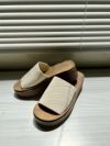 サンダル レディース 厚底 つっかけ ヒール おしゃれ ミュール 黒 履きやすい かかとなし ブラックラメ アイボリー 45108 パレード Parade