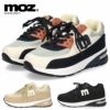 モズ スニーカー レディース 厚底 エアソール おしゃれ 黒 moz 2100 カジュアル シューズ 歩きやすい 軽量 疲れない 通勤 通学