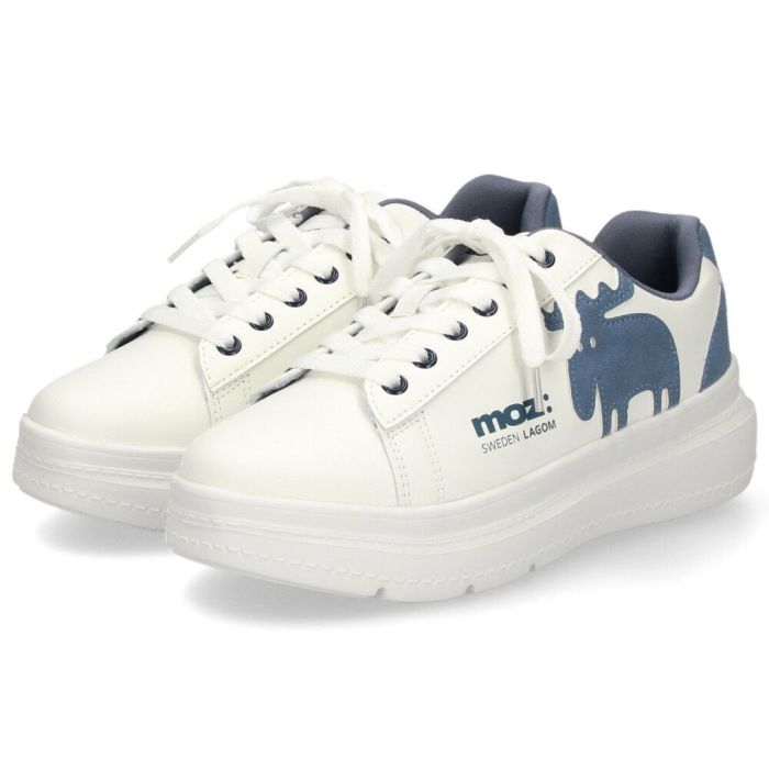 モズ スニーカー レディース 厚底スニーカー 軽量 ローカット カジュアル シンプル moz エルク 靴 23380