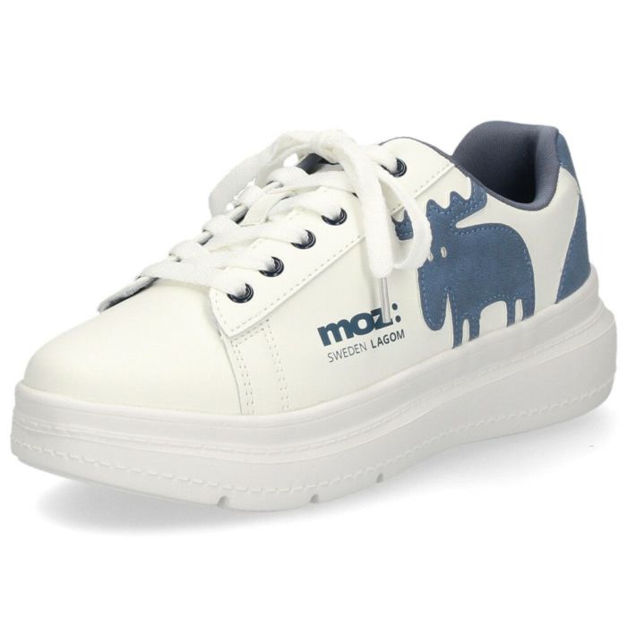 モズ スニーカー レディース 厚底スニーカー 軽量 ローカット カジュアル シンプル moz エルク 靴 23380
