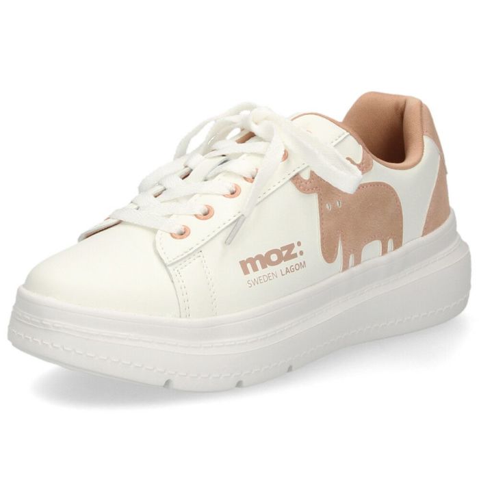 モズ スニーカー レディース 厚底スニーカー 軽量 ローカット カジュアル シンプル moz エルク 靴 23380