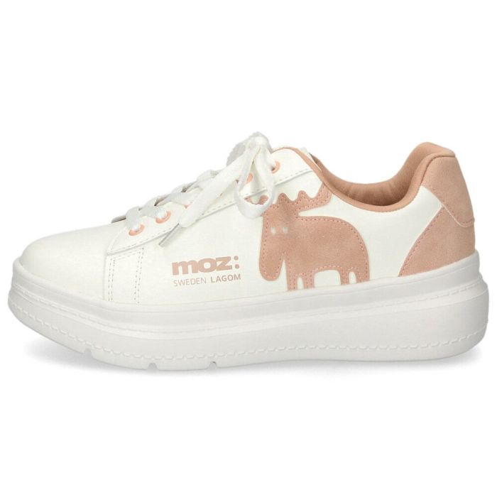 モズ スニーカー レディース 厚底スニーカー 軽量 ローカット カジュアル シンプル moz エルク 靴 23380
