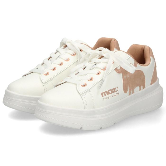 モズ スニーカー レディース 厚底スニーカー 軽量 ローカット カジュアル シンプル moz エルク 靴 23380