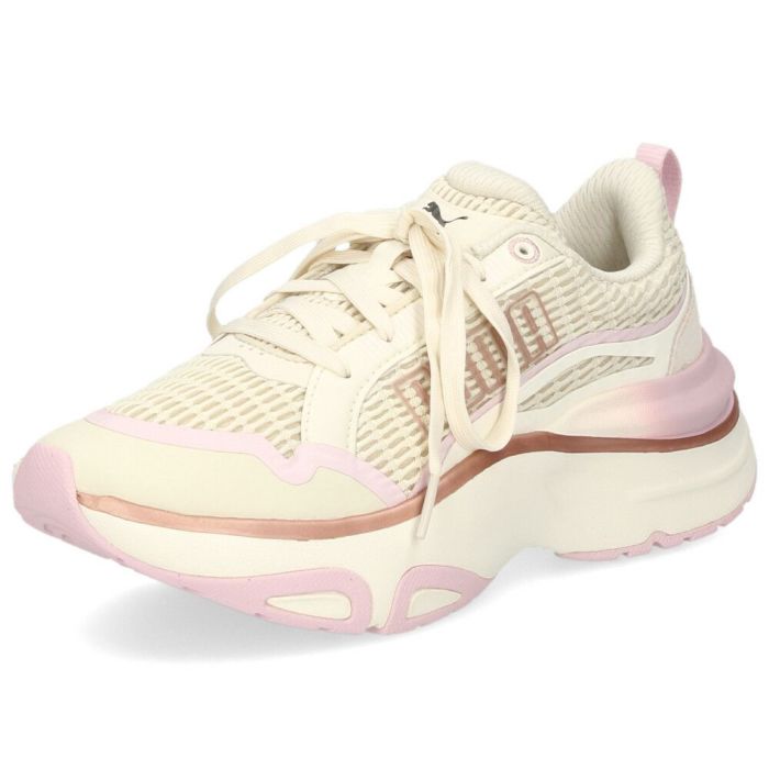 プーマ スニーカー レディース 厚底 ランニングシューズ ソフトライド SOFTRIDE ディバイン メタル 310167 04 アルペンスノー 靴 PUMA