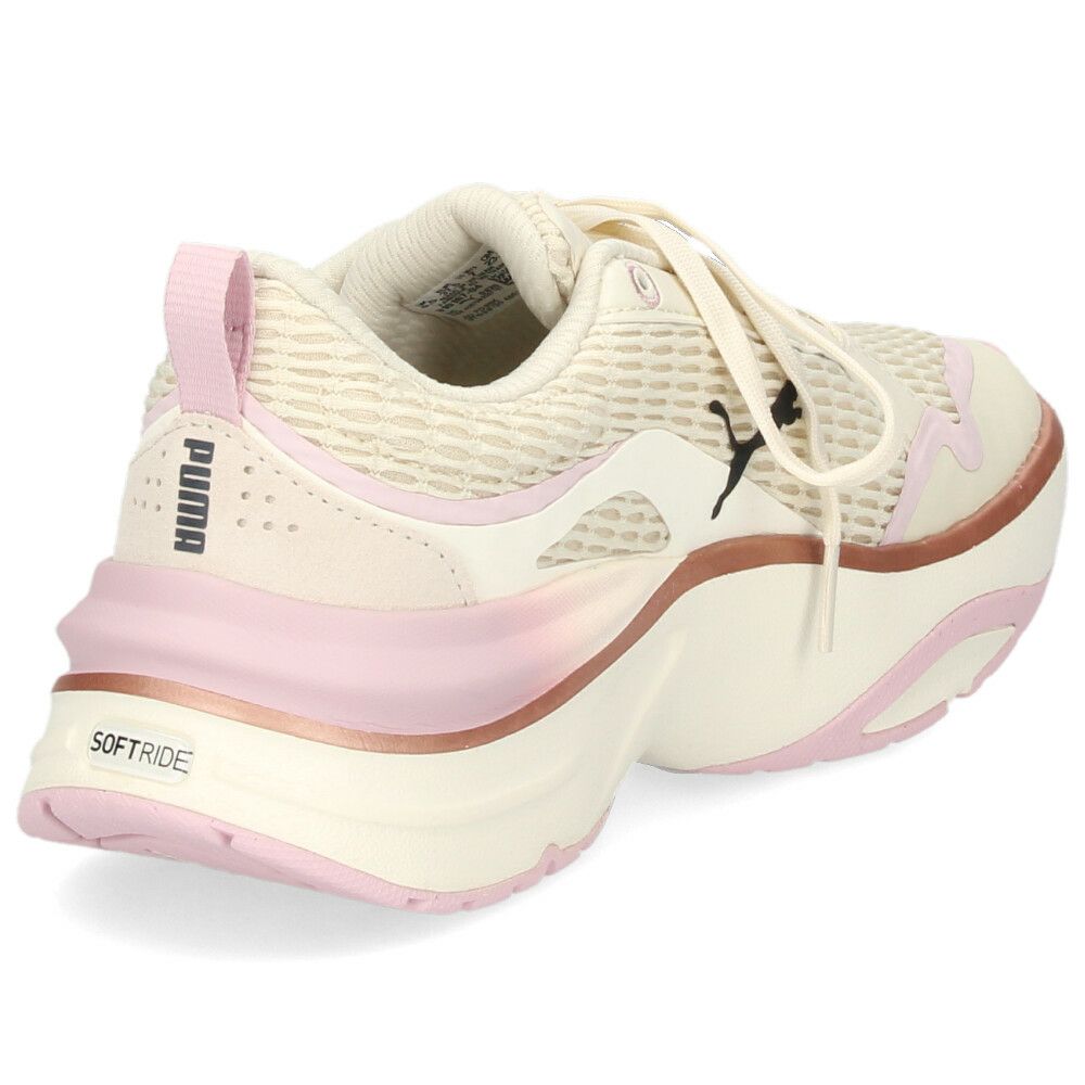 プーマ スニーカー レディース 厚底 ランニングシューズ ソフトライド SOFTRIDE ディバイン メタル 310167 04 アルペンスノー 靴 PUMA