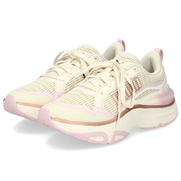 プーマ スニーカー レディース 厚底 ランニングシューズ ソフトライド SOFTRIDE ディバイン メタル 310167 04 アルペンスノー 靴 PUMA