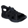 スケッチャーズ スリップインズ メンズ サンダル リヴォルテッド メリック フィッシャーマンサンダル 黒 ブラック SKECHERS Slip-ins REVOLTED SS MERRICK 205181